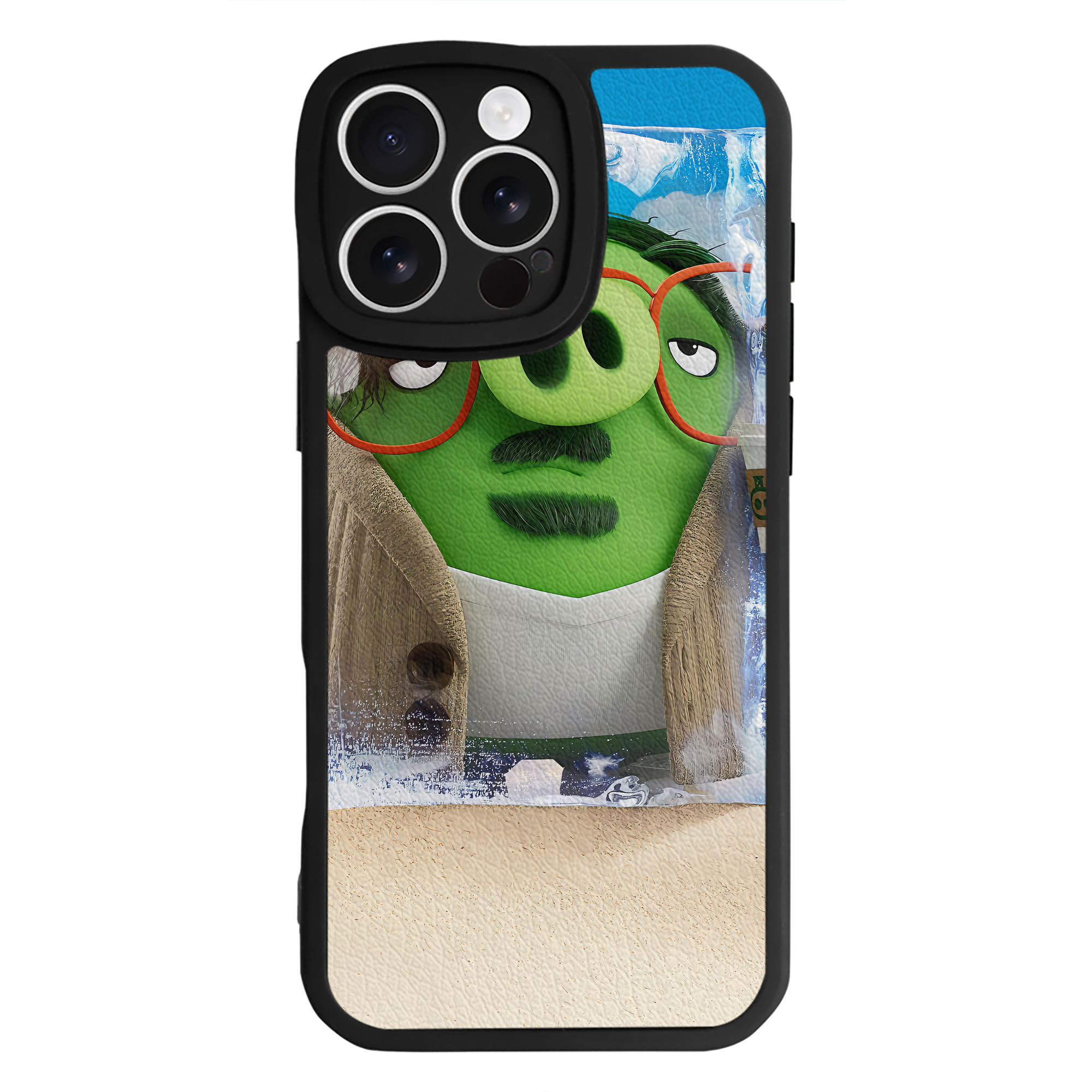 （画像用） Angry Birds アングリーバード 【iPhone 16シリーズ対応】シリコンスマホケース（レザー調） 材質：シリコン